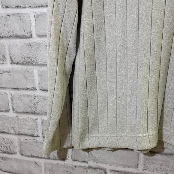 La Vie en Rose Cream Ribbed Sweater, size medium - Picture 5 of 8